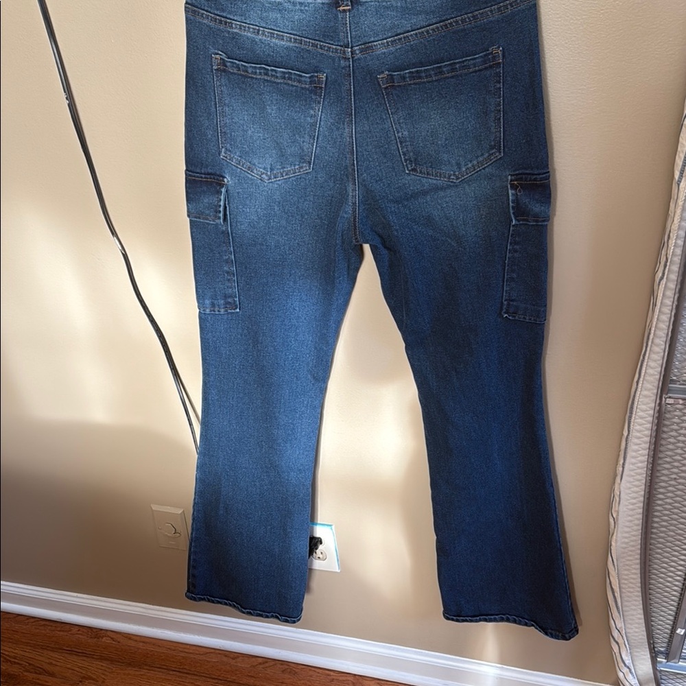 Dark Blue Women's Jeans - Picture 2 of 5